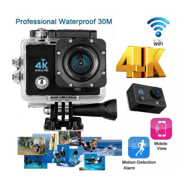 4K Ultra HD Akcijska Kamera, Vodootporna, WiFi