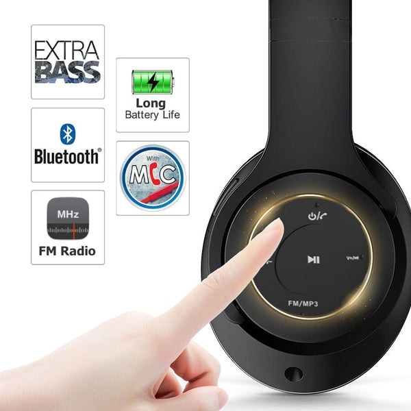Bežične Wifi Slušalice, Extra Bass, Pozivi, Radio, Bluetooth