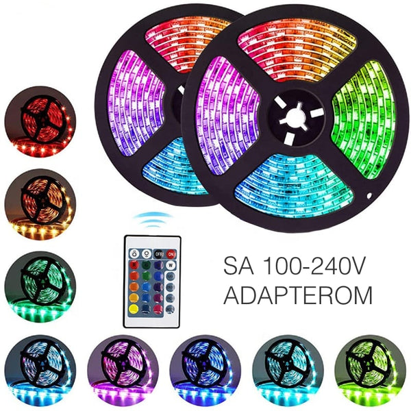 LED Trake Za Dekoraciju Doma 5m, RGB-W, Daljinski